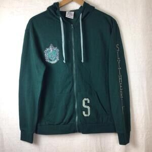 Harry Potter Slytherin Hogwarts Zip-Up Hoodie Unisex